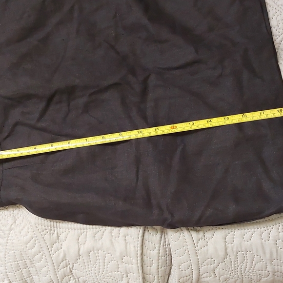 Expressions New York Black Linen Skirt Sz 10 - Picture 12 of 12